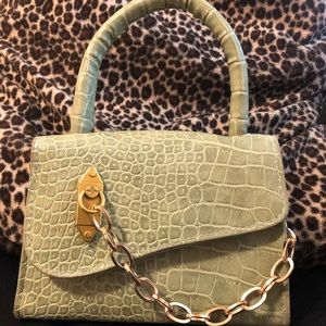 Mini Green  textured bag